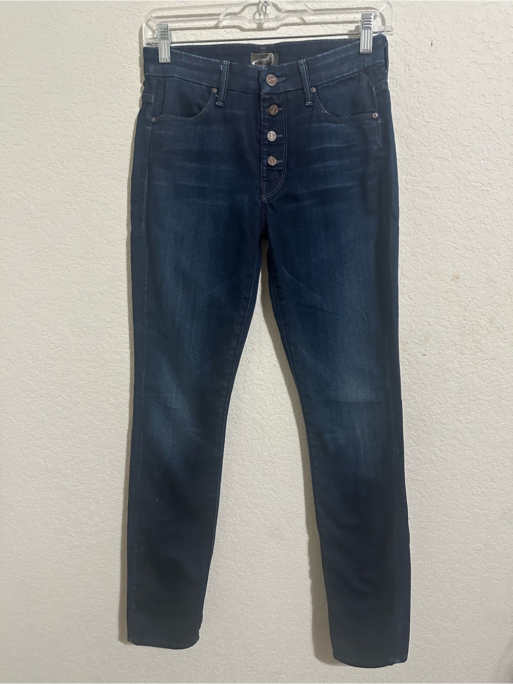 MOTHER The Pixie Jean size 26 High Rise Dark wash Denim